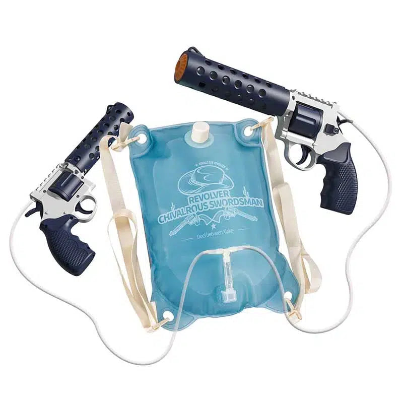 Backpack Type ElectricBurst Double Gun Revolver Water Gun