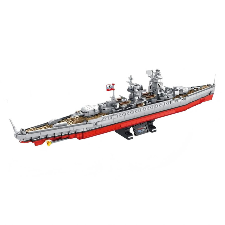WWII Pocket Battleship Lütsov Military Building Blocks Model