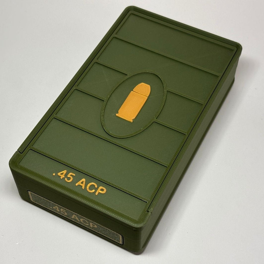 3D Printed .45ACP Bullet Storage Box