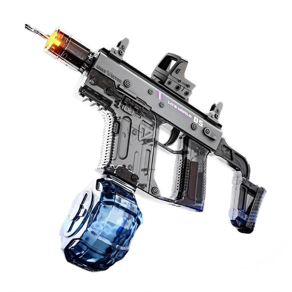 Vector Electric Water Gun with Flash Effect