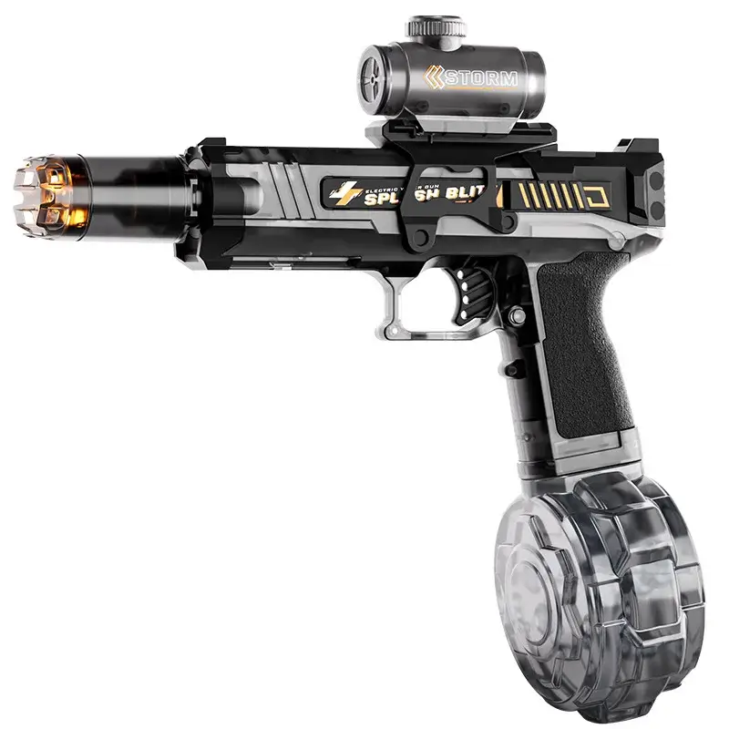 Ice Mouse 2.0 Upgraded Automatic Burst Large Capacity Recoil Toy Water Gun With Flash Fire