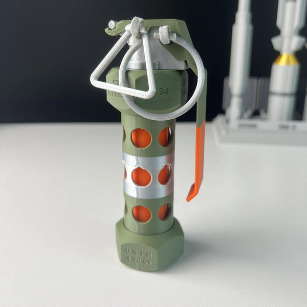M84 3D Printed Flashbang Grenade Toy Model