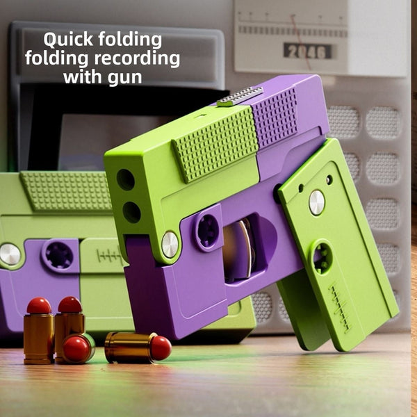 Creative Tape Shell Ejection Double-Barrel Soft Bullet Gun