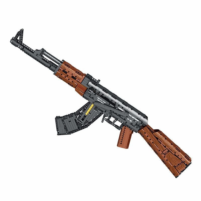 AK47 Building Block Toy Gun  with Firing Mechanism